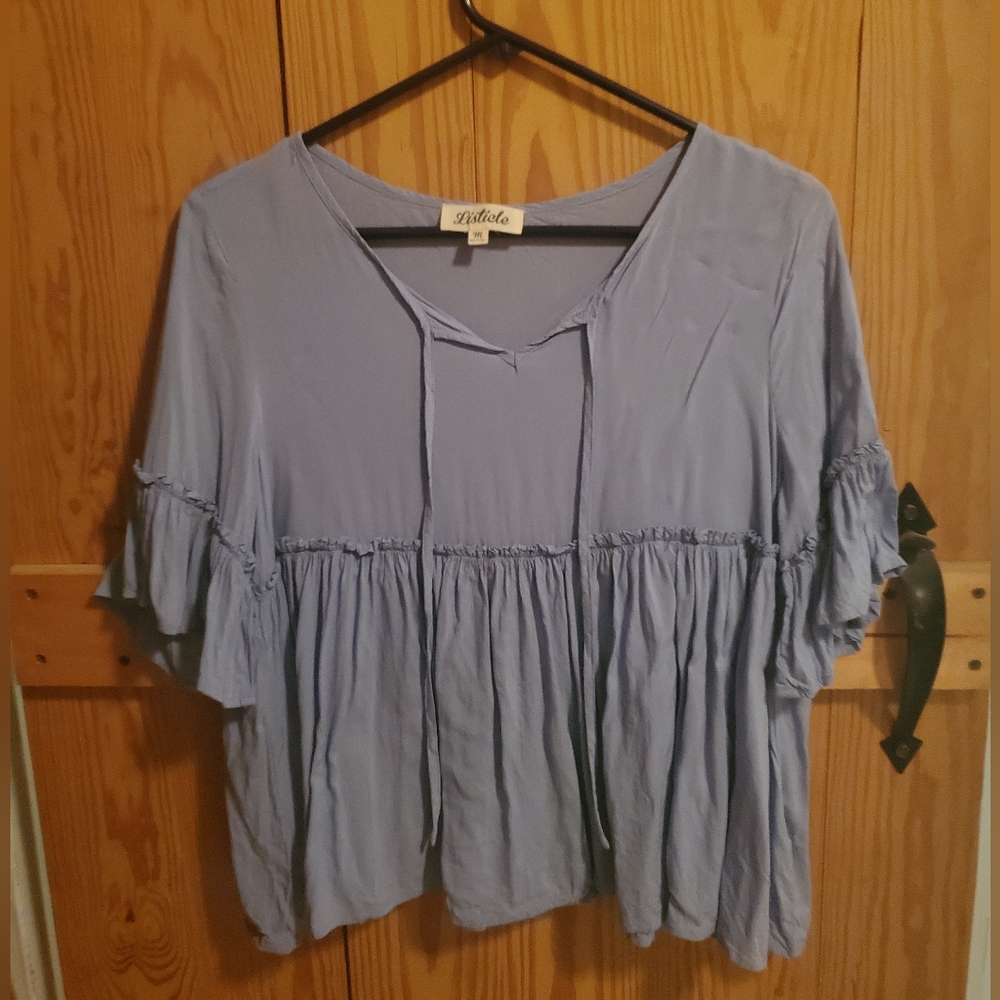Listicle Babydoll Blue shirt Size Medium
